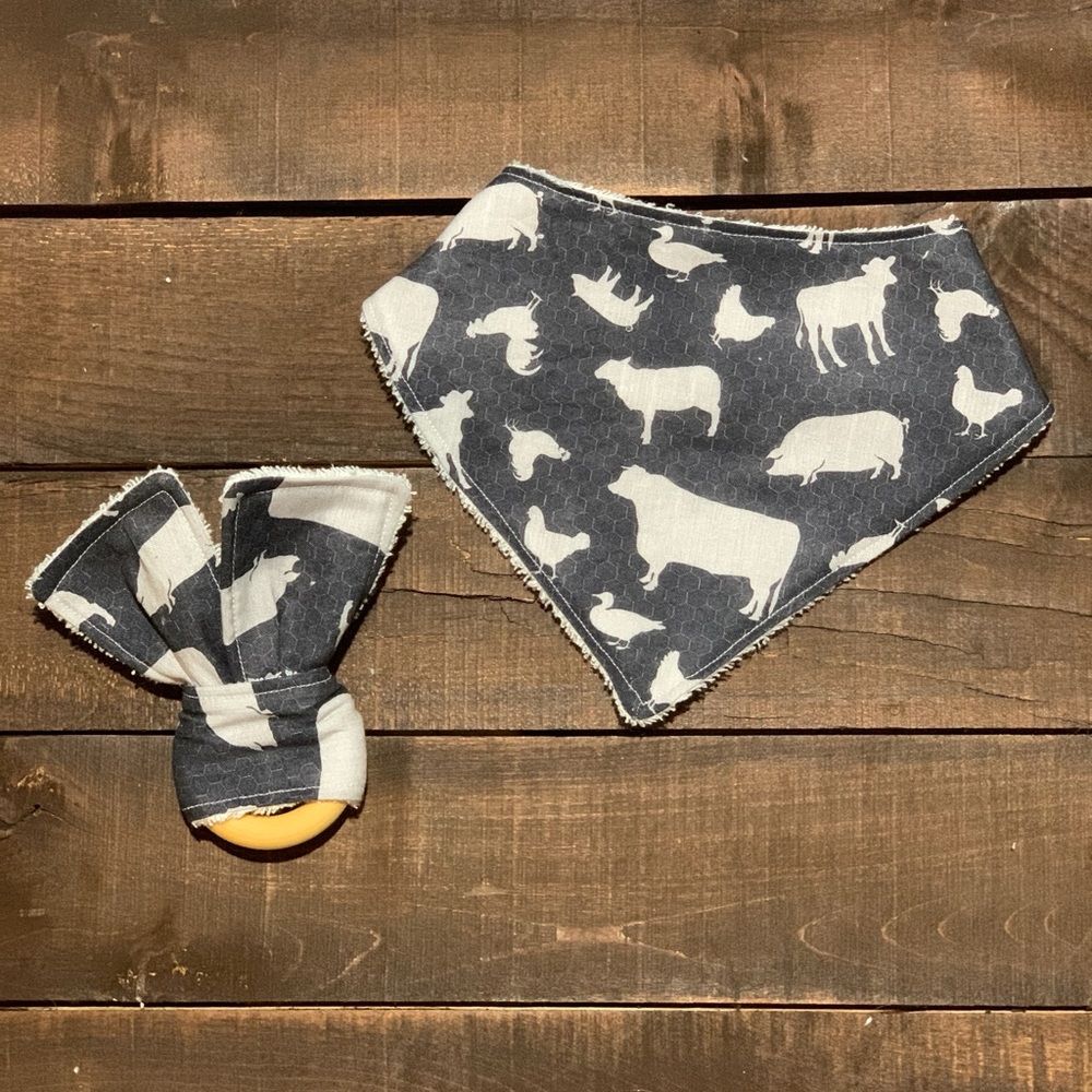 Baby Bib/ Teether Combo